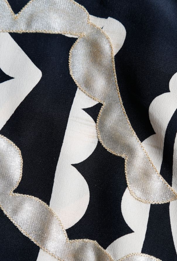 Chloé Early '80s Scalloped Silk Dress - 5