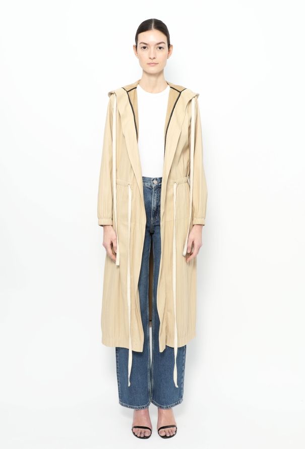 Céline 2016 Leather Drawstring Coat - 4