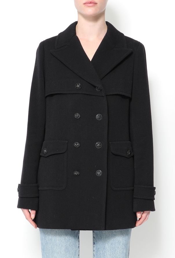 Chanel Double-Breasted Wool Peacoat - 2