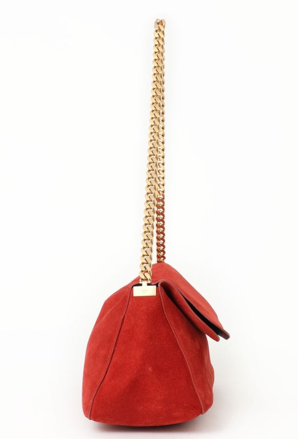 Céline Suede Gourmette Flap Bag - 4
