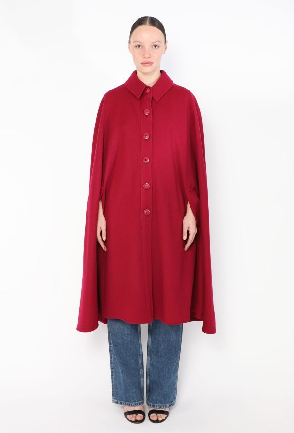 Saint Laurent Rare F/W 1988 Felted Cape - 1