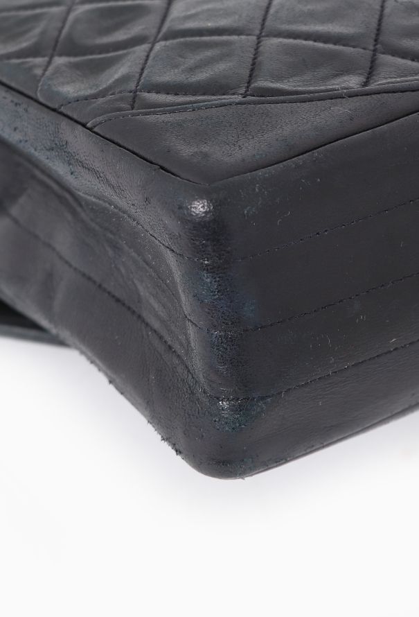 Chanel Navy Paris Double Flap Bag - 10