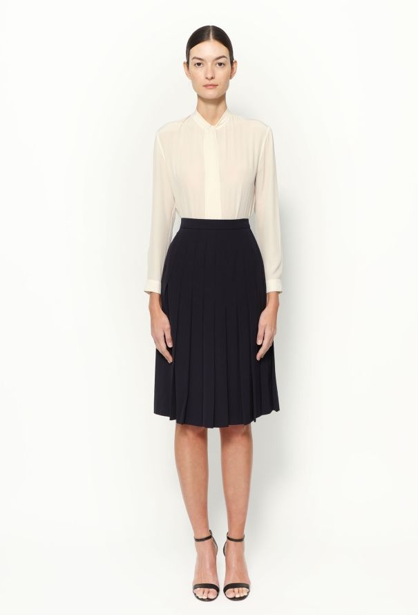 Hermès '80s Silk Lavallière Skirt Ensemble - 3