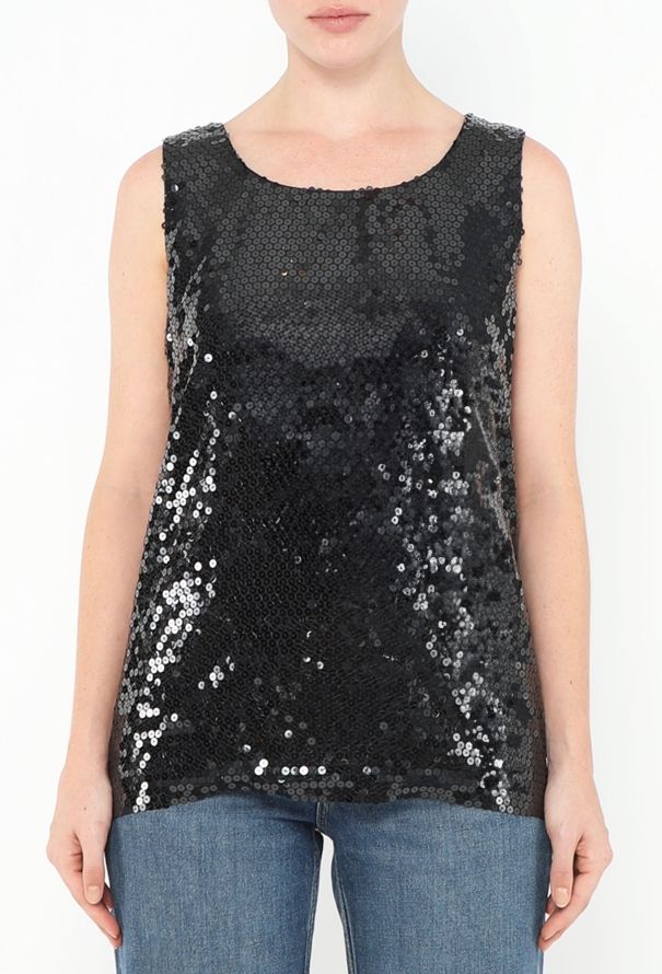 Saint Laurent 1992 Sequin Tank Top - 1