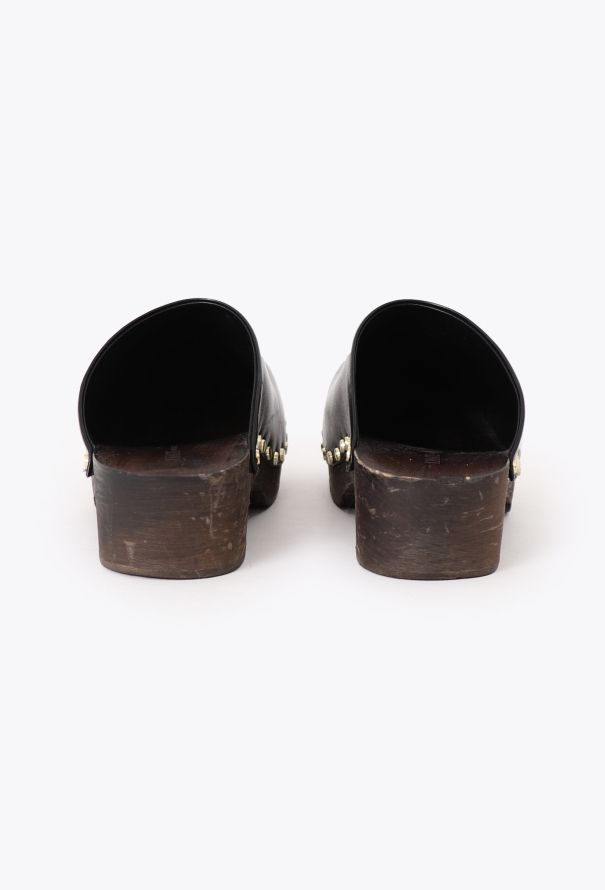 Khaite 2022 Leather Studded Lucca Clogs - 4