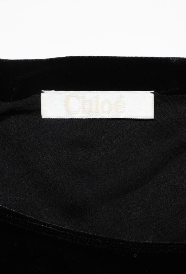 Chloé 2019 One-Shoulder Velvet Top - 5