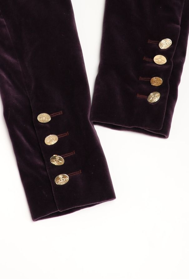 Vivienne Westwood F/W 1994 Sculpted Velvet Blazer - 8