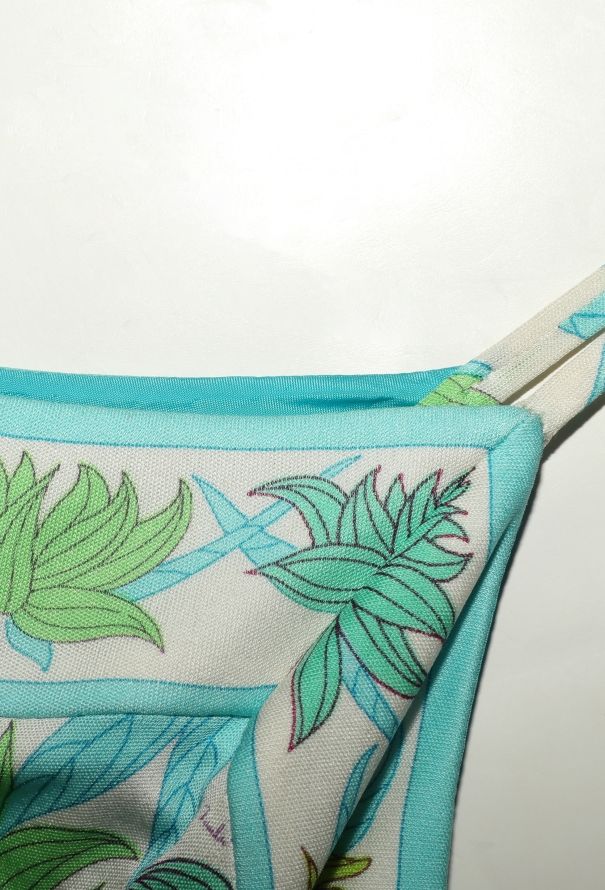 Emilio Pucci Early '70s Floral Printed Silk Dress - 8