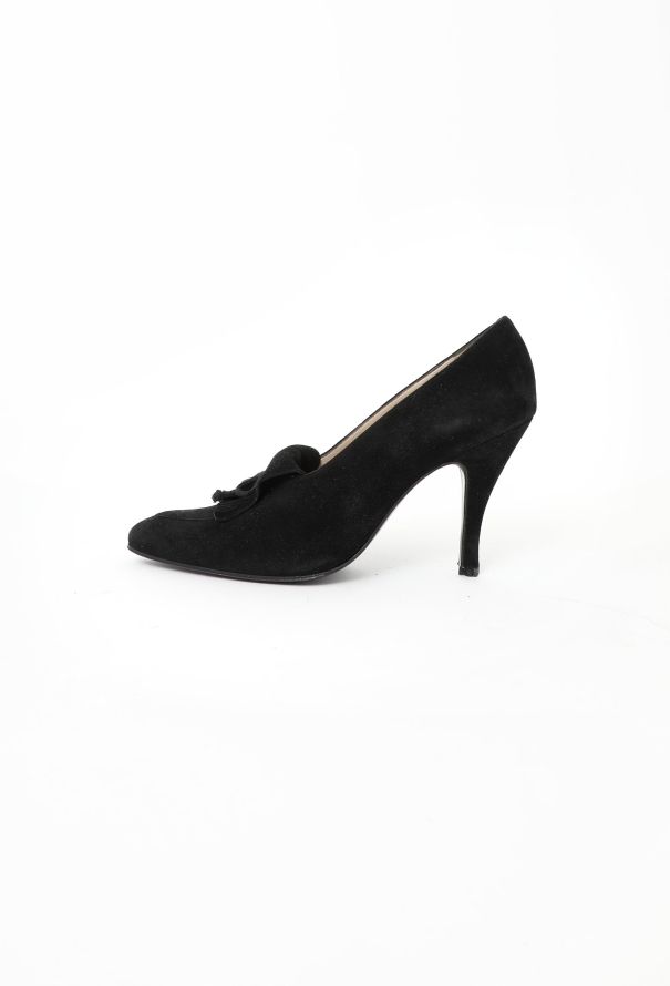 Chanel Suede Fringe Heels - 4