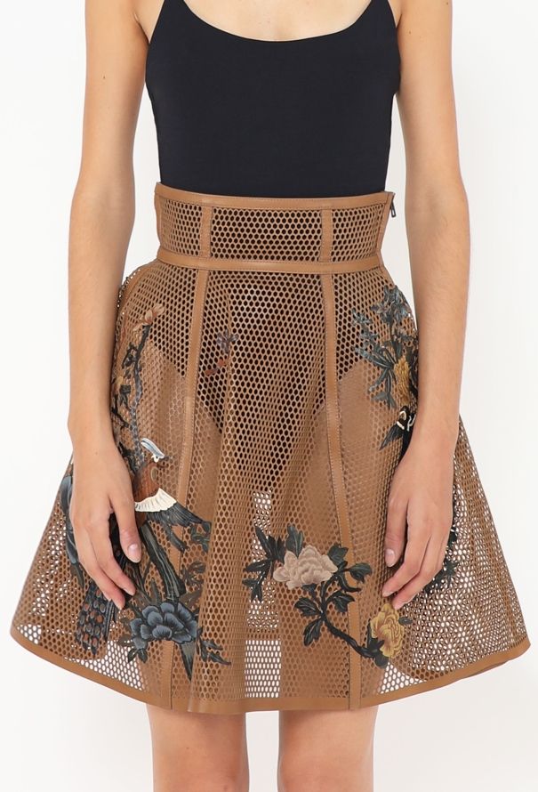 Dior STUNNING 2022 Hand-Painted Honeycomb Skirt - 5