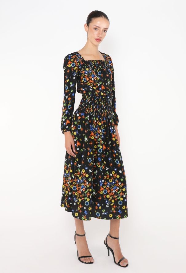 Prada Belted Silk Smock Dress - 1