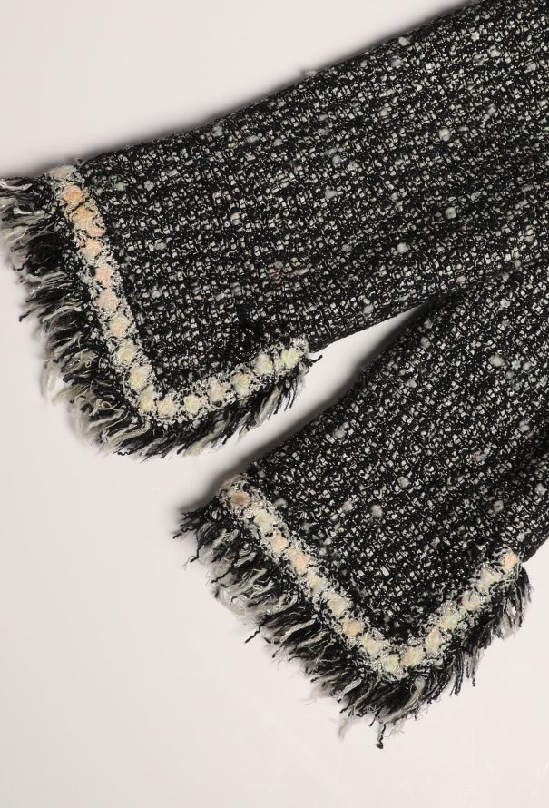 Chanel 2005 Iridescent Frayed Tweed Jacket - 8