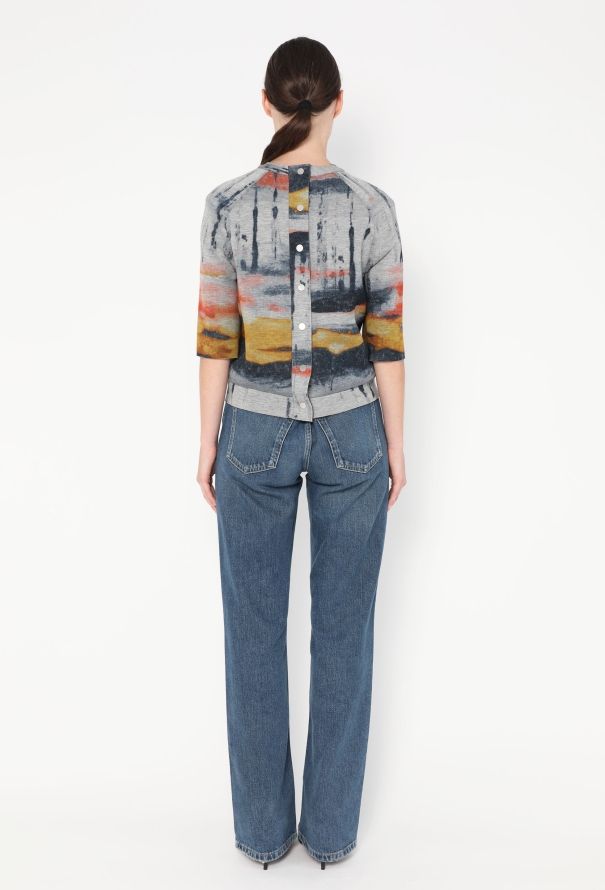 Balenciaga Pre-Fall 2010 Painted Scuba Top - 4