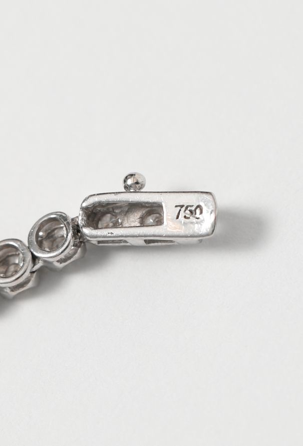 Vintage Fine Jewelry 18k White Gold & 7.5 Carats Diamond Necklace - 6