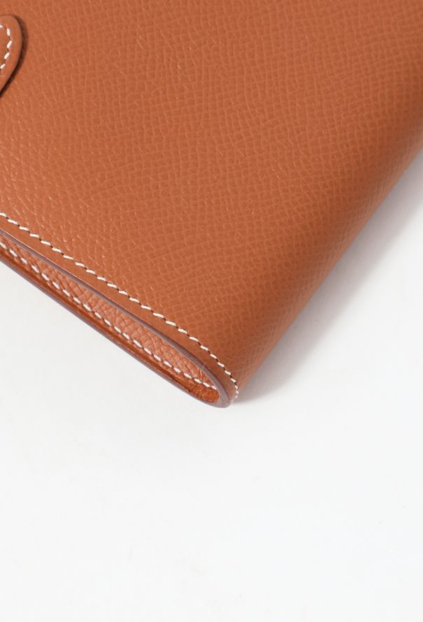 Hermès Gold Evercolor Kelly To-Go Wallet - 9
