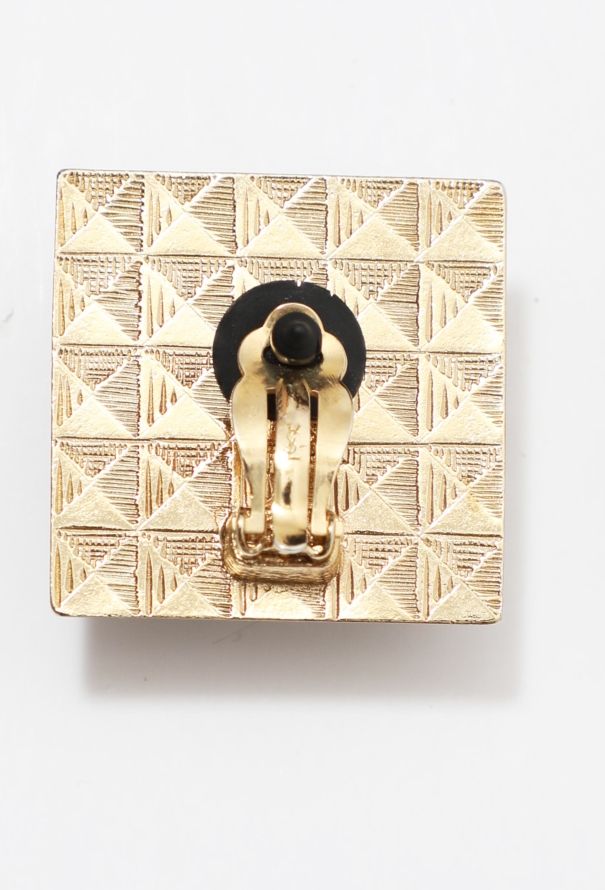 Saint Laurent Vintage Tortoise Pattern Necklace & Earrings - 10