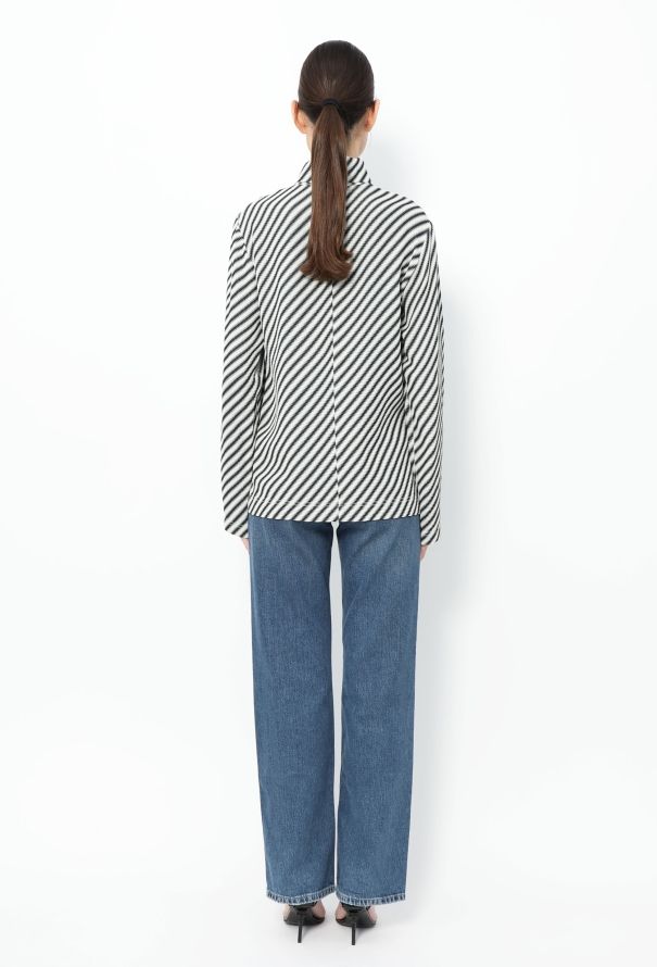 Céline High-Neck Striped Tunic - 4