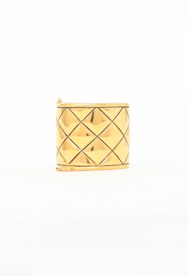 Chanel Vintage Embossed Matelassé Cuff - 5