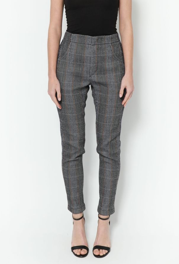 Chloé F/W 2019 Plaid Zip Trousers - 3