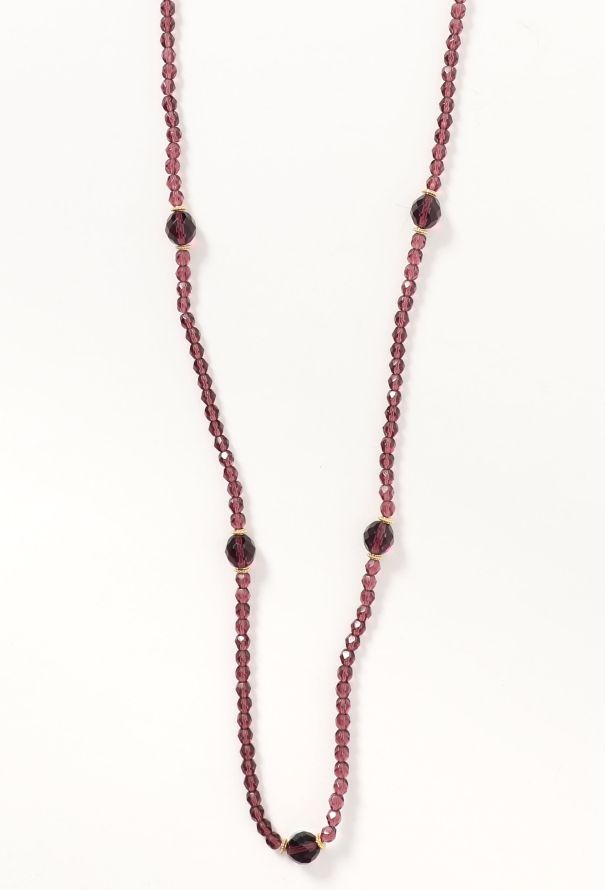 Dior Vintage Glass Beaded Necklace - 2