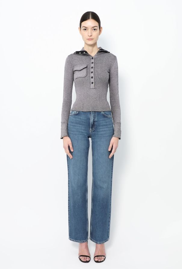 Balenciaga F/W 2003 Ribbed Turtleneck Top - 3