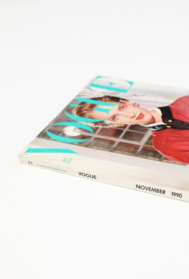 VOGUE UK November 1990 Uma Thurman Cover Issue - 6