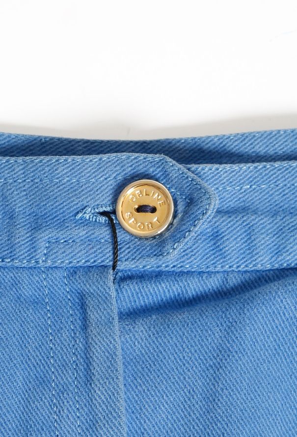 Céline 70s Jean's High-Waisted Blue Denim Skirt - 5