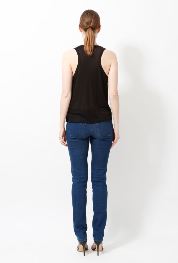Balenciaga 2003 Draped Black Tank - 4