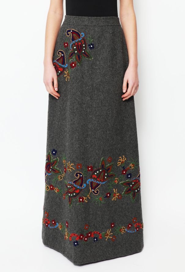 Bohemian Hand Embroidered Skirt - 2
