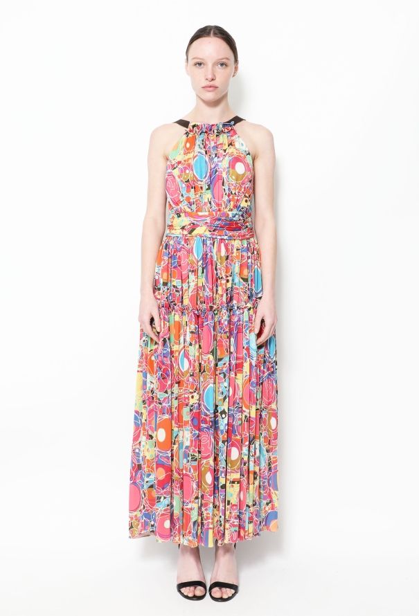 Chanel Spring 2008 'CC' Silk Halter Dress - 1