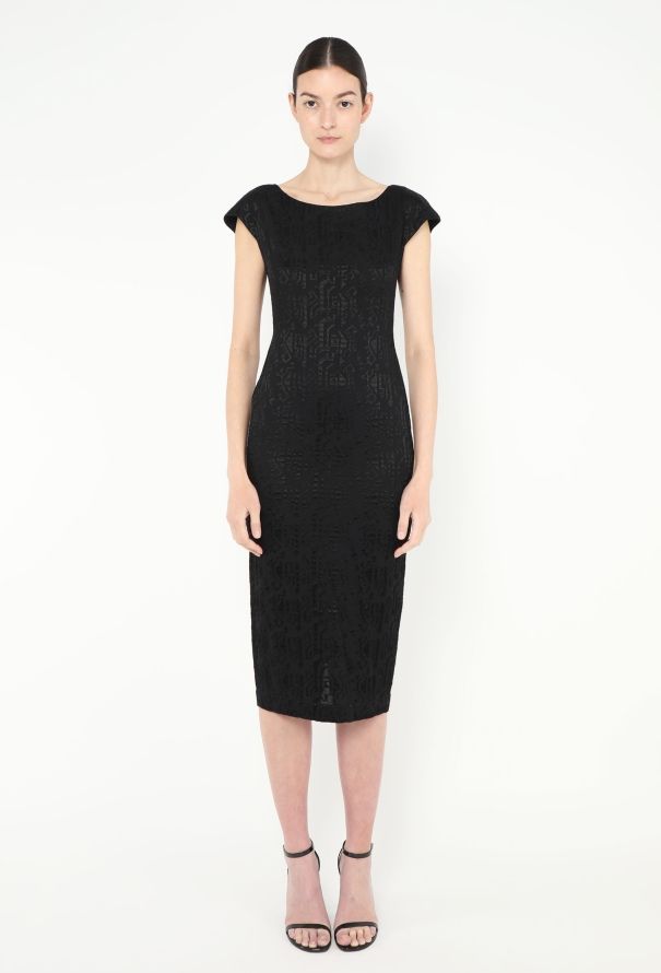 Alaïa S/S 1986 Jacquard Bodycon Dress - 1