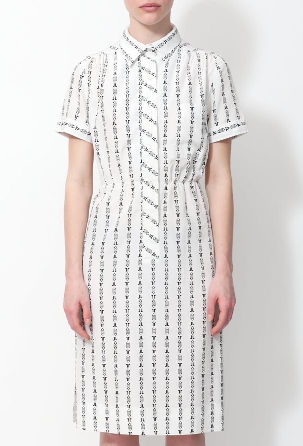 Lanvin Vintage Chainlink Printed Dress - 2