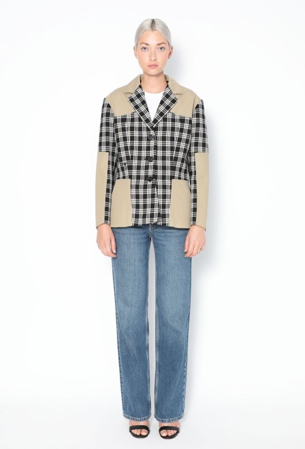 Dior F/W 2022 Hooded Plaid Bar Jacket - 4