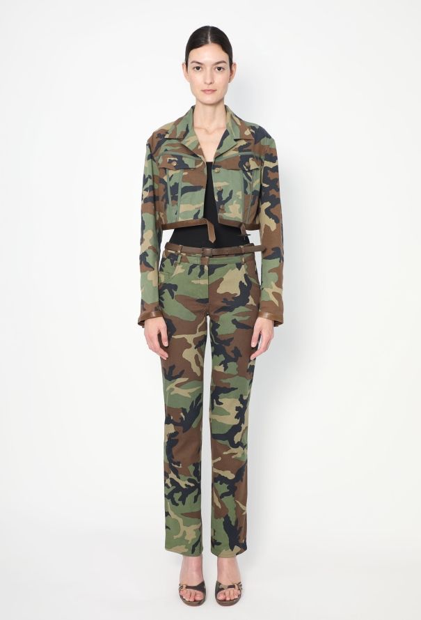 Christian Dior ICONIC 2001 Belted Camouflage Ensemble - 5