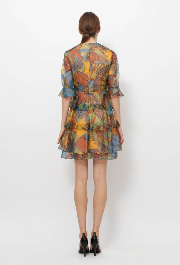 Vintage Floral Tiered Dress - 4