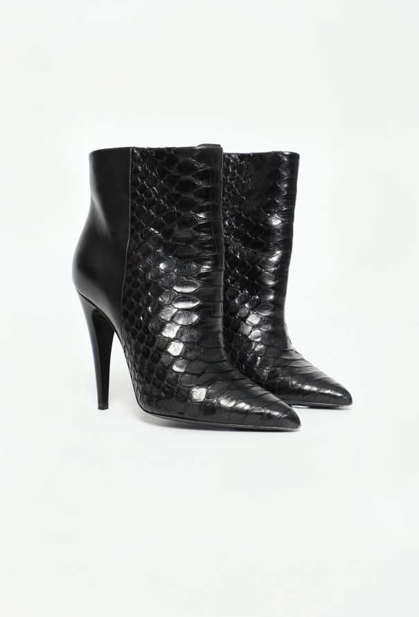 Saint Laurent 2019 Python Ankle Boots - 2