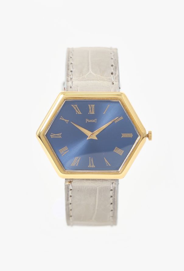 Piaget RARE '70s Hexagonal 18K Yellow Gold Watch - 1