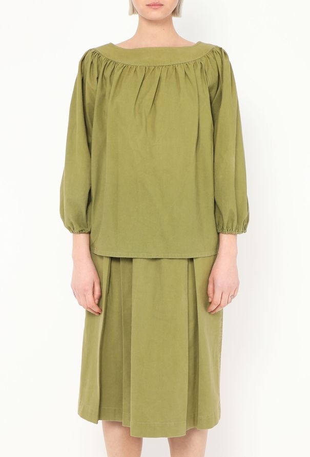 Saint Laurent Late '70s Belted Peasant Ensemble - 5