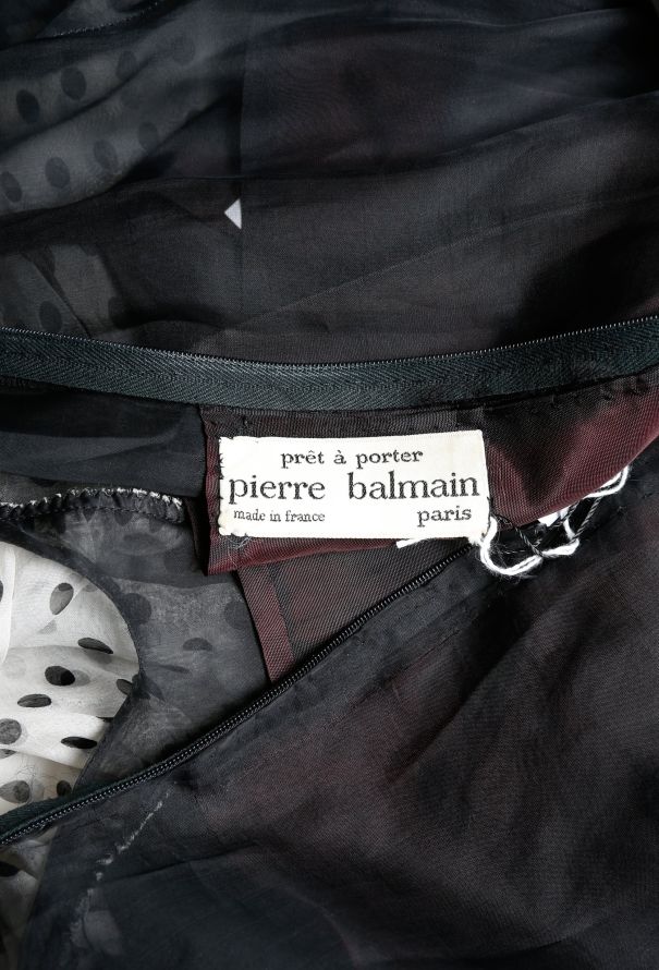 Balmain '50s Ruffled Polka Dot Dress - 4