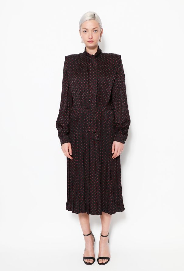 Givenchy 70s Printed Lavallière Dress - 1