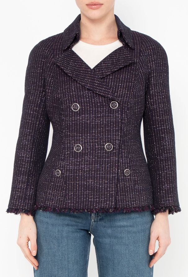 Chanel 2008 Iridescent Tweed Jacket - 1