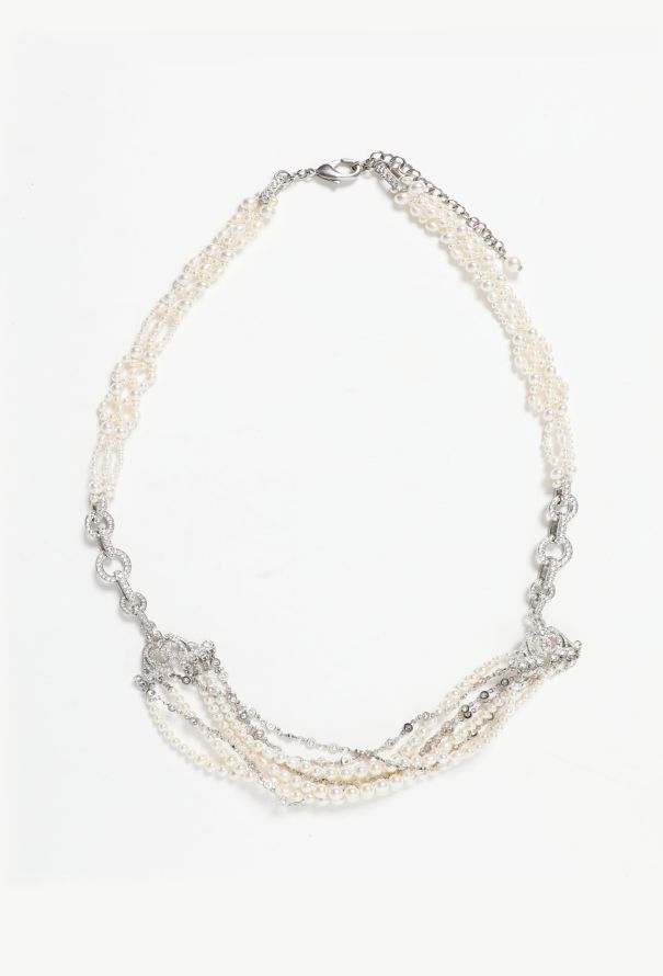 Chanel S/S 2020 Embellished Pearl 'CC' Belt - 1