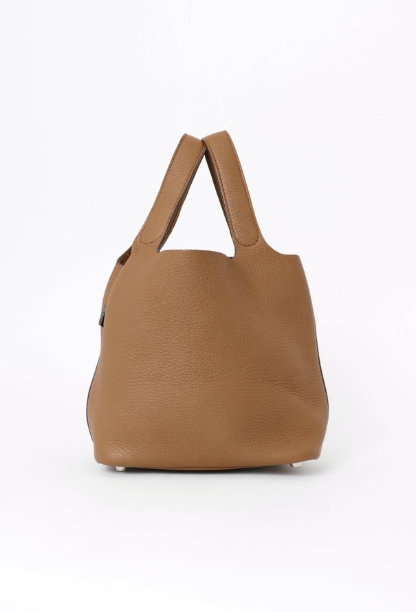 Hermès Tabac Camel Clémence Picotin 18 - 5