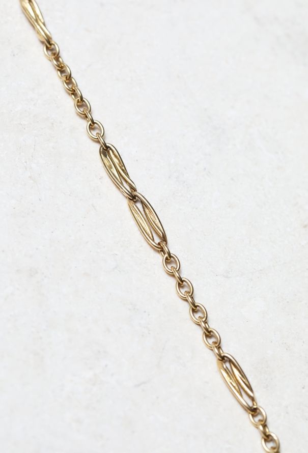 Vintage Fine Jewelry Antique 18k Gold Chainlink Sautoir - 3