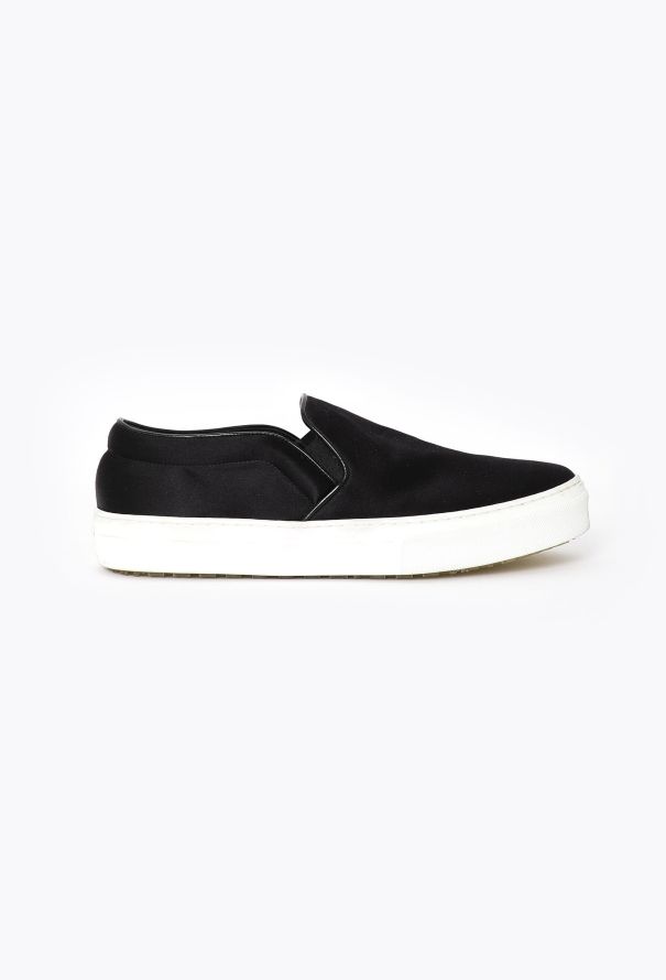 Céline 2014 Satin Slip-on Sneakers Black - 1