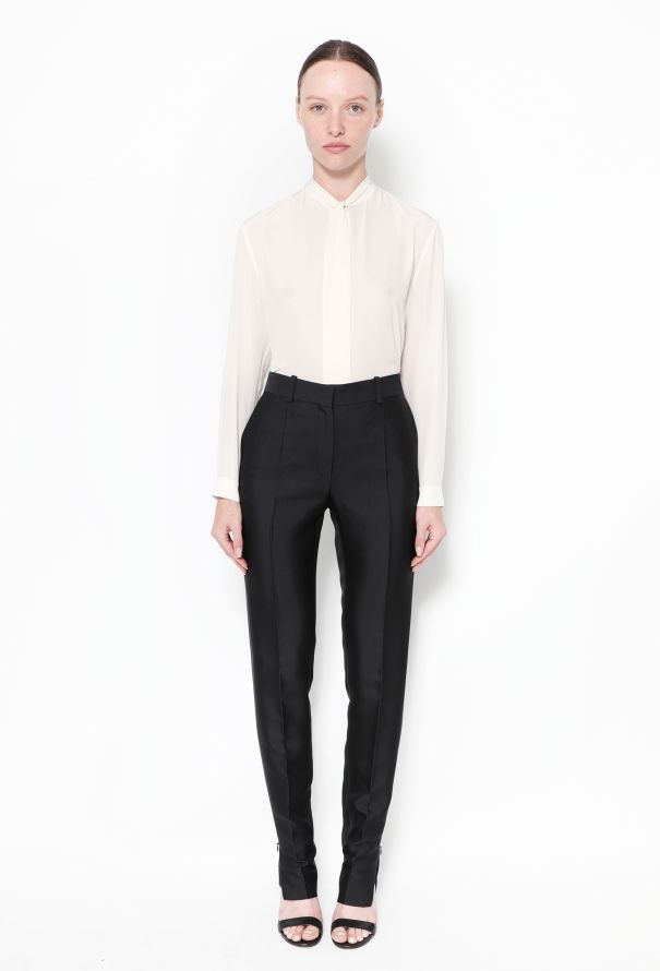Céline Pre-Fall 2012 Silk Crêpe Trousers - 1