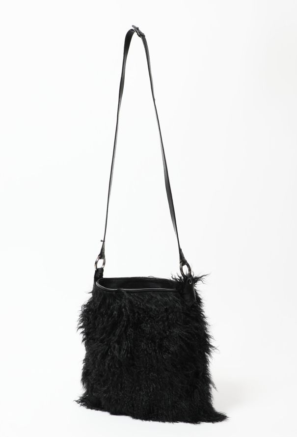 Saint Laurent 90's Shearling Hobo Bag - 3