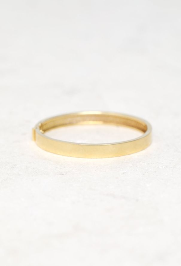 Vintage Fine Jewelry 18k Yellow Gold & Diamond Bangle - 5