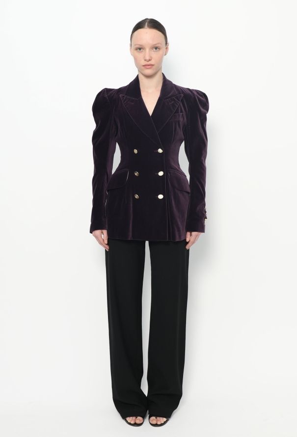 Vivienne Westwood F/W 1994 Sculpted Velvet Blazer - 3