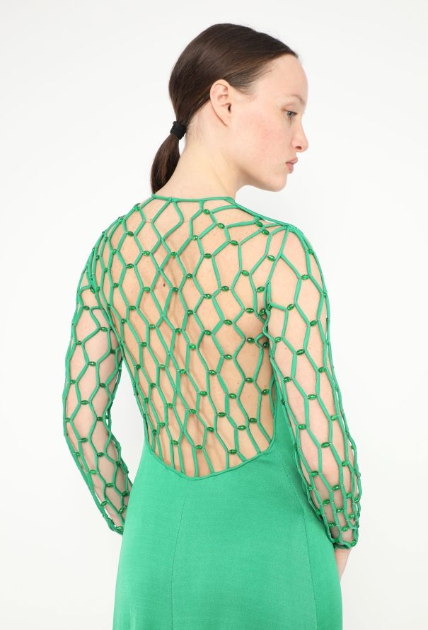 Azzaro RARE Couture 1971 Beaded Silk Gown - 2